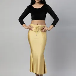 TWIN BIRDS Red & Yellow Plain Saree Shapewear - Pack Of 2 image 4