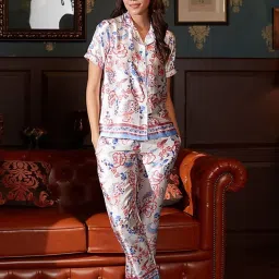 Dusk Attire Multicolor Floral Escape Pyjama Set image 1