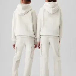 GAP Boys White Blended Solid Trousers image 2