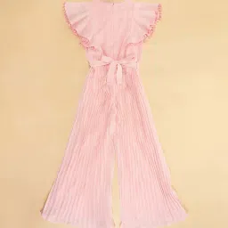 YU by Pantaloons Kids Pink Self Pattern Jumpsuit image 4