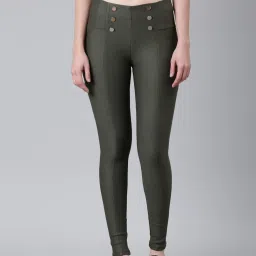 showoffff SHOWOFF Olive Jeggings image 1
