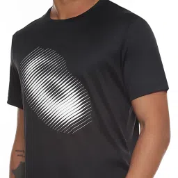 Asics Black Regular Fit Graphic Print Sports T-Shirt image 4