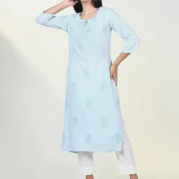 showoffff Showoff Blue Regular Fit Kurta image 1