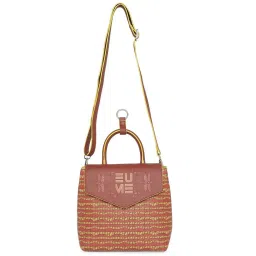 Eume Dragonfly Hot Sauce Red Leather Printed Convertible Backpack image 1