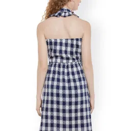 Belle Fille Navy & White Checks Dress image 2