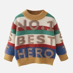 Little Surprise Box Kids Yellow Blended Color Block Cardigan-image-38