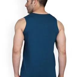 Slowloris Men Pack Of 2 Men Printed Bio-Wash Combed Cotton Innerwear Vest image 3