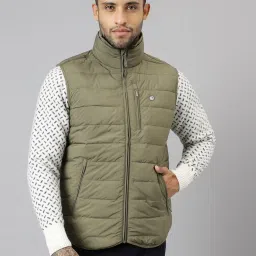 Woodland Green Regular Fit Quilted Jacket image 1