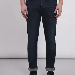 Lee Rodeo Indigo Blue Regular Fit Lightly Washed Jeans-picture-23
