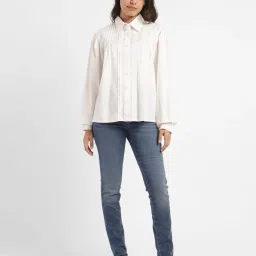 Levi's White Cotton Shirt image 4