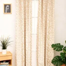 Ariana 'Allium' Ivory Polyester 5 ft. Design Window Curtain - Set of 1-picture-40
