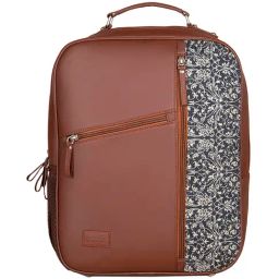 ZOUK 20 Ltrs Brown Medium Laptop Backpack-picture-44