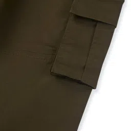 Gini & Jony Kids Brown Cotton Regular Fit Joggers image 4