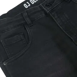 Gini & Jony Kids Grey Cotton Regular Fit Jeans image 4