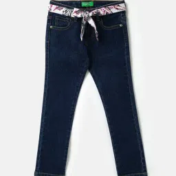 United Colors of Benetton Kids Blue Solid Jeans-picture-44