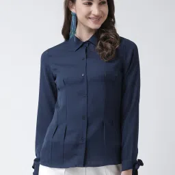 KASSUALLY Navy Relaxed Fit Shirt image 1