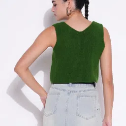 showoffff Showoff Green Regular Fit Tops image 4