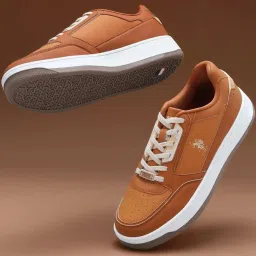 U.S. Polo Assn. Men's Tan Casual Sneakers image 1