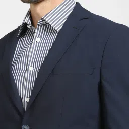 SELECTED HOMME Navy Slim Fit Blazer image 4