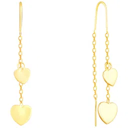 GIVA 92.5 Sterling Silver Dangling Heart Earrings for Women image 4