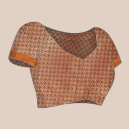 Silk Land Pink Woven Saree With Unstitched Blouse image 4