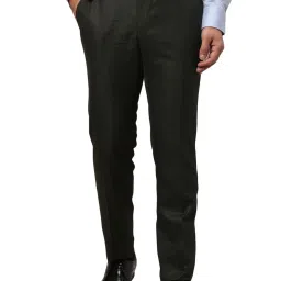 Raymond Black Slim Fit Trousers image 1
