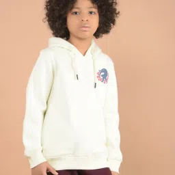 Crimsoune Club Boys White Graphic Sweatshirt image 1