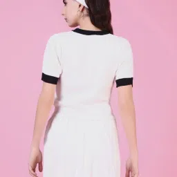 showoffff SHOWOFF Off White Printed Top image 4