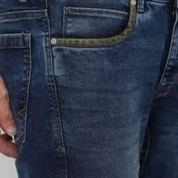 Peter England Jeans Mid Navy Slim Fit Jeans image 4