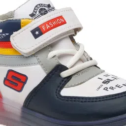 Tiny Bugs Kids Black & White Casual Sneakers image 4