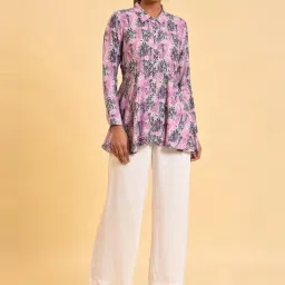 W Purple Printed Top image 4