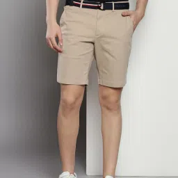 Tommy Hilfiger Beige Cotton Regular Fit Shorts image 1