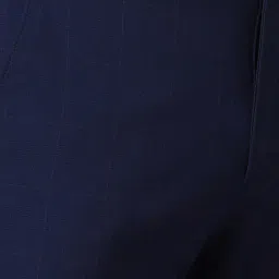 Louis Philippe Navy Slim Fit Trousers image 4