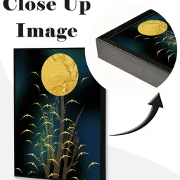 Art Street Calm Printed Blue Engineered Wood Wall Art (Set of 3) image 4