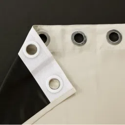 Story@Home 152 Cm (5 Ft) Polyester Blackout Window Curtain Single Curtain, Brick Red & Light Grey image 3