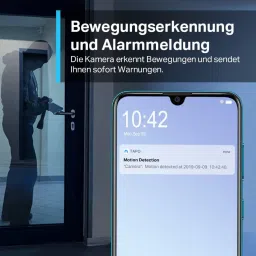 TP-LINK Tapo C210P2 360D 3MP 2K 2304 Full HD 1296P Smart Wi-Fi Security Camera, Pack of 2 (White) image 4