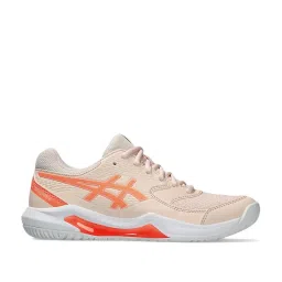 Asics Women's GEL-Dedicate 8 Peach Tennis Shoes image 1