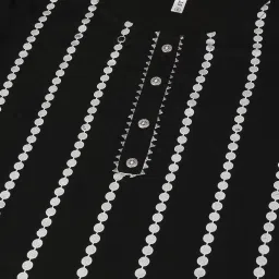 Stylum Black Striped Kurta Sharara Set With Dupatta image 4