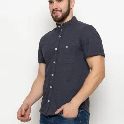 Club York Navy Melange Regular Fit Shirt image 4