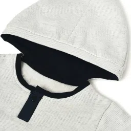 MiArcus Kids White & Black Cotton Regular Fit Full Sleeves Sweatshirt image 4