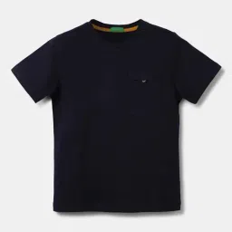 United Colors of Benetton Kids Navy Regular Fit T-Shirt-picture-35
