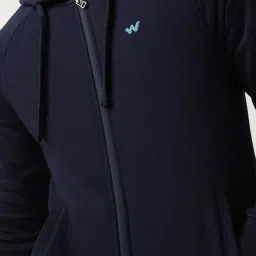 Wildcraft Navy Regular Fit Hooded Sweatshirt image 4