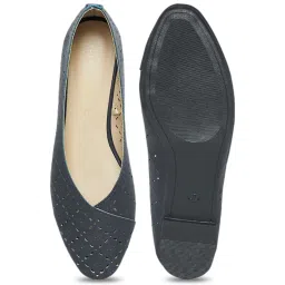 Forever Glam by Pantaloons Women's Navy Flat Ballets image 4