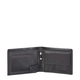 SASSORA Black Casual Leather Rfid Bi-Fold Wallet for Men image 4