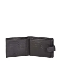 SASSORA Black Casual Leather Rfid Bi-Fold Wallet for Men image 4