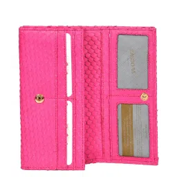 SASSORA Pink Textured Rfid Wallet for Women image 4