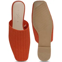 Forever Glam by Pantaloons Women's Rust Mule Shoes image 4