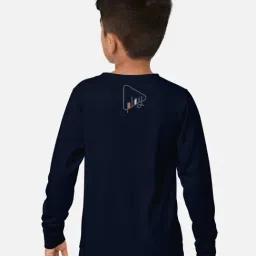 HELLCAT Navy & Yellow Printed Full Sleeves T-Shirt (Pack Of 2) image 2