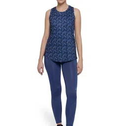 Amante Blue Printed Tank Top image 4