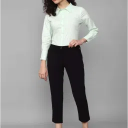 Allen Solly Black Mid Rise Trousers image 4